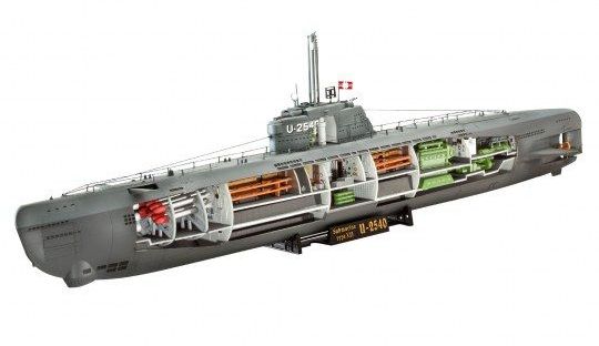 1:144 Submarino U-Boot Typ XXI con Interior Art.-Nr. 05078