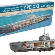1:144 deutsches u boot typ xxi mit interieur art. nr. 05078