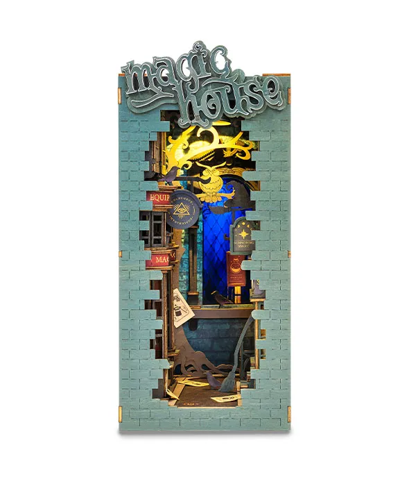 decoración librería 3d magic house art. nr. tgb03