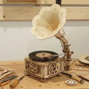maqueta de madera 3d classic gramophone art. nr. lkb01d