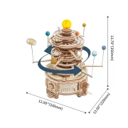 maqueta de madera 3d planetario mecánico art. nr. st001