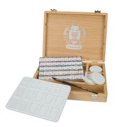caja de acuarelas horadam® 50 ½ godets + accesorios art. nr. 74 790 097