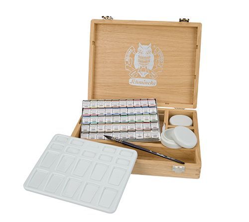Caja de Acuarelas Schmincke HORADAM® 50 ½ Godets + Accesorios Art.-Nr. 74 790 097