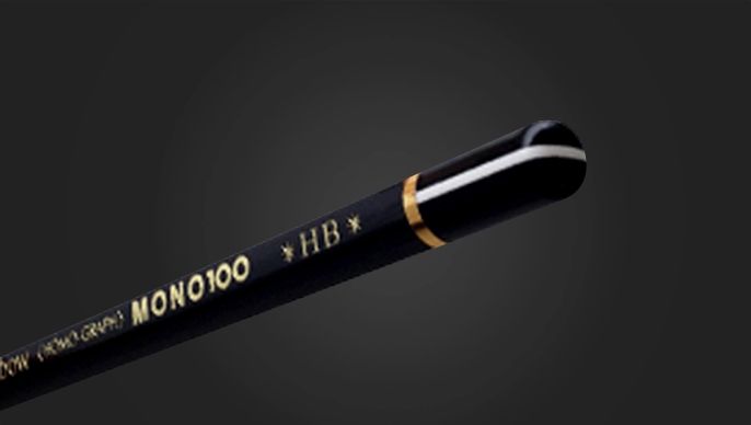 lápiz grafito tombow mono 100 2b art. nr. 4901991600308