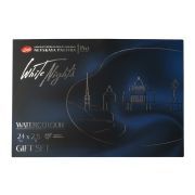 caja acuarelas white nights 24 godets+paleta porcelana+3 pincels art. nr. 61024pbp