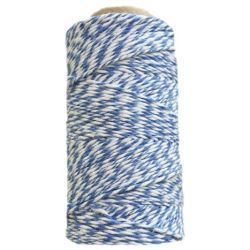 bobina algodón encerado para scrap blanco/azul 1 mm art. nr. m100apcblazke/4623