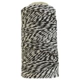 bobina algodón encerado para scrap blanco/negro 1 mm art. nr. m100apcblne/4623