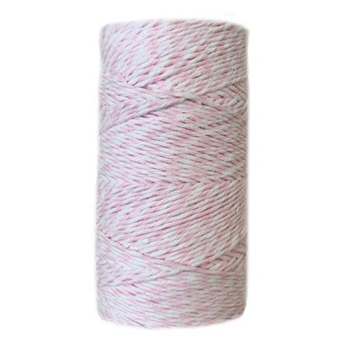 Bobina Algodón Encerado para Scrap Blanco/Rosa – 1 mm Art.-Nr. M100APCBLROSB/4623