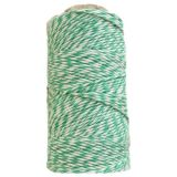 bobina algodón encerado para scrap blanco/verde 1 mm art. nr. m100apcblvetre/4623