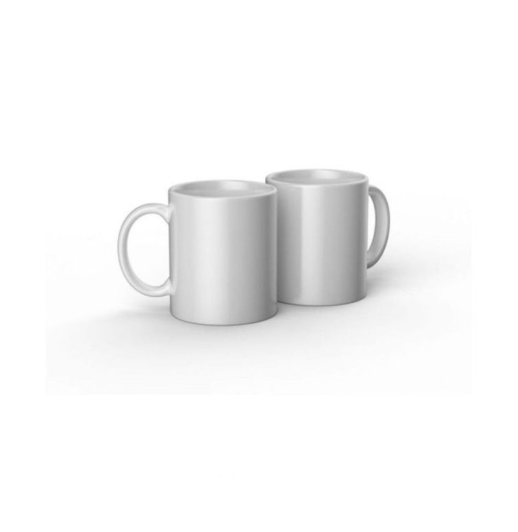 Set 2 Tazas Cerámica Blanca 354 ml para Cricut Mug Press Art.-Nr. 012467