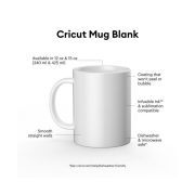 set 2 tazas cerámica blanca 354 ml para cricut mug press art. nr. 012467