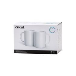 set 2 tazas cerámica blanca 443 ml para cricut mug press art. nr. 012468