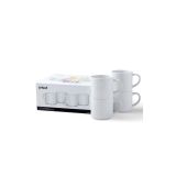 set 4 tazas cerámica blanca 295 ml apilables para cricut mug press art. nr. 012607