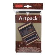 estuche transparente con malla derwent artpack art. nr. 2300575