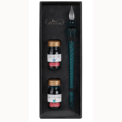 set de caligrafía con pluma de cristal jacques herbin art. nr. 29337t