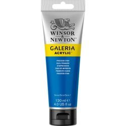 acrílico winsor & newton galería 120ml 535 process cyan art. nr. 2131535