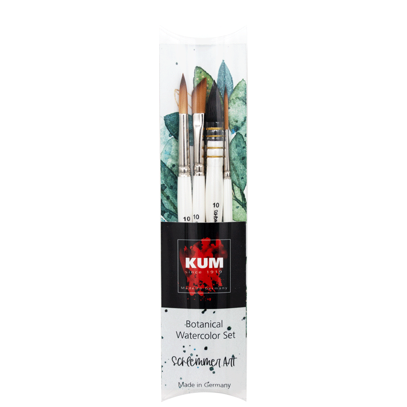 set pinceles kum® botanical watercolor art. nr. 5146716