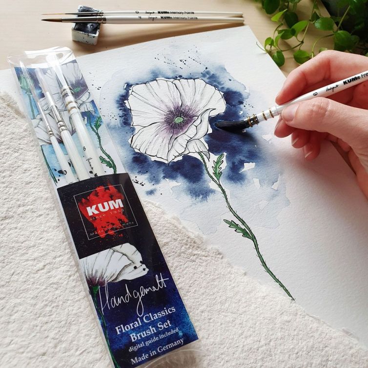 Set Pinceles KUM® Floral Classics Handgemalt  Art.-Nr. 5146816