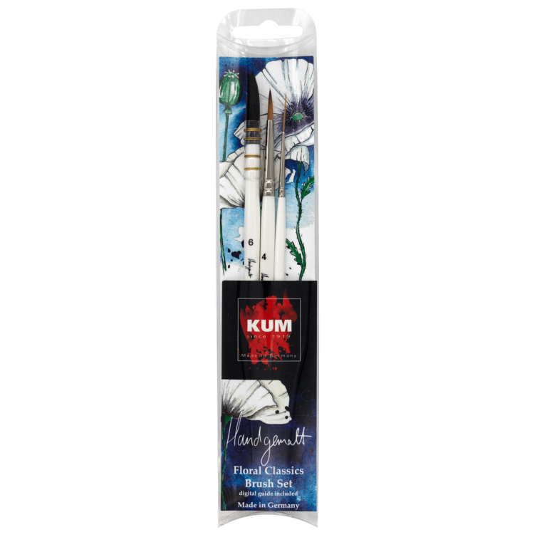 Set Pinceles KUM® Floral Classics Handgemalt  Art.-Nr. 5146816