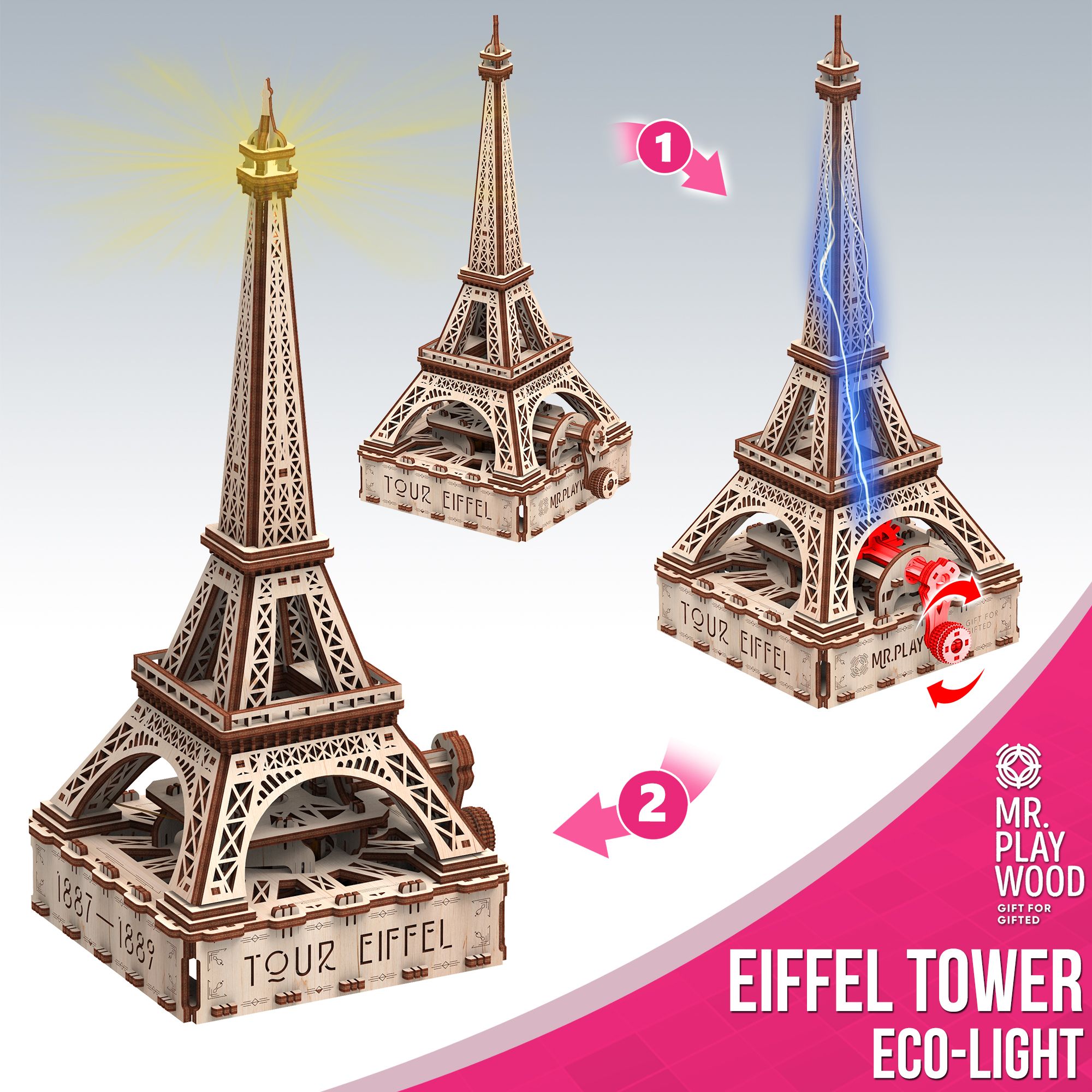 eiffel tower (eco–light) art. nr. 59610205