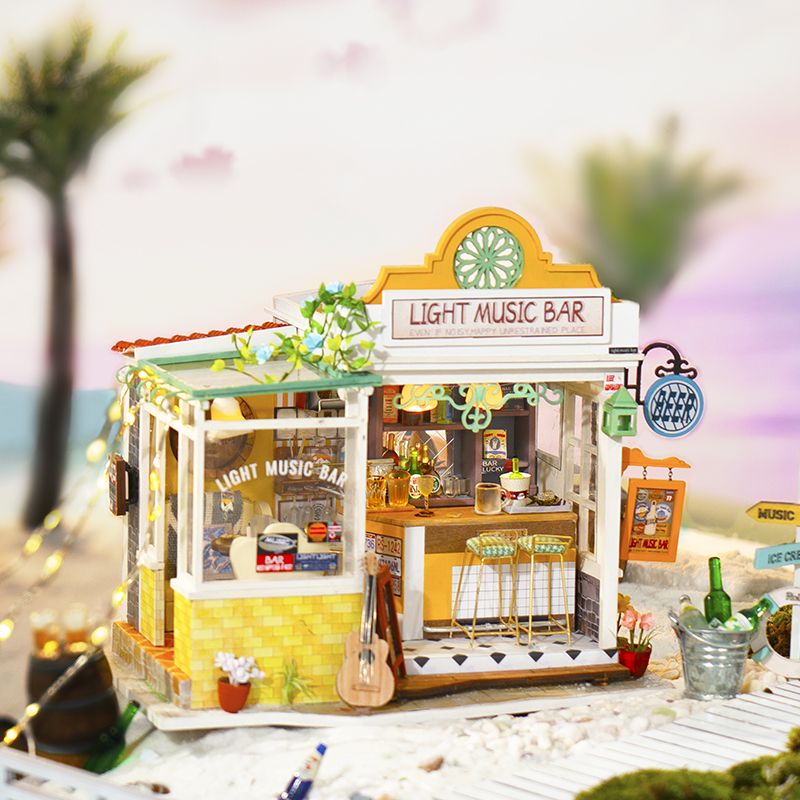 construcciones en miniatura light music bar art. nr. dg147