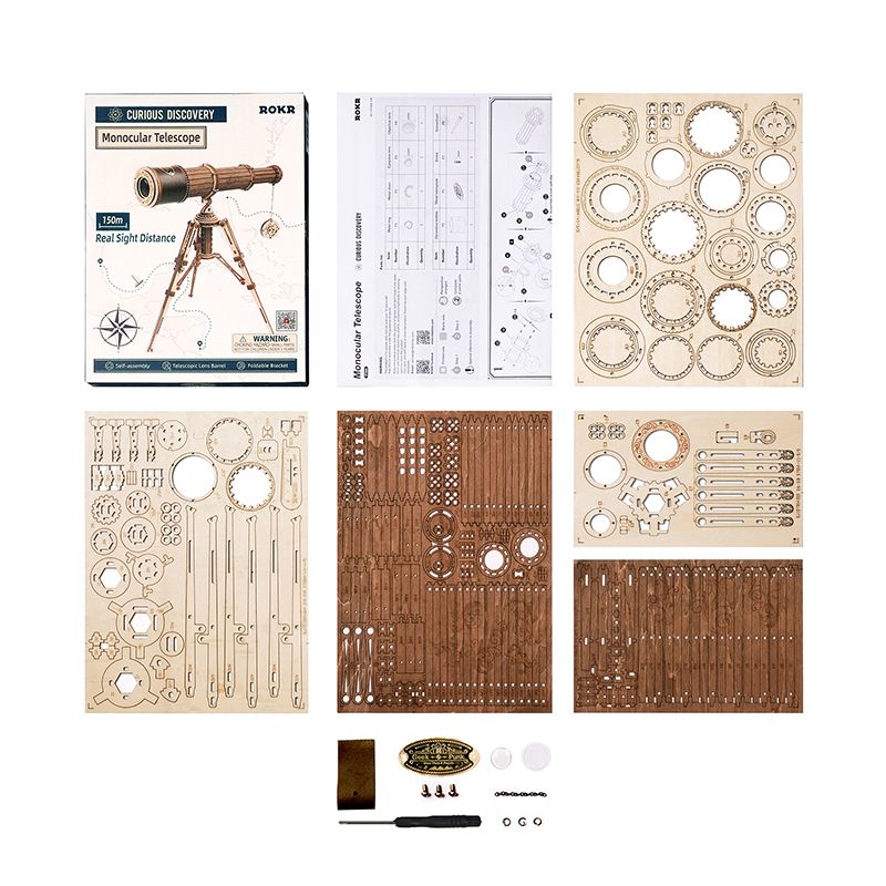 maqueta de madera 3d monocular telescope art. nr. st004