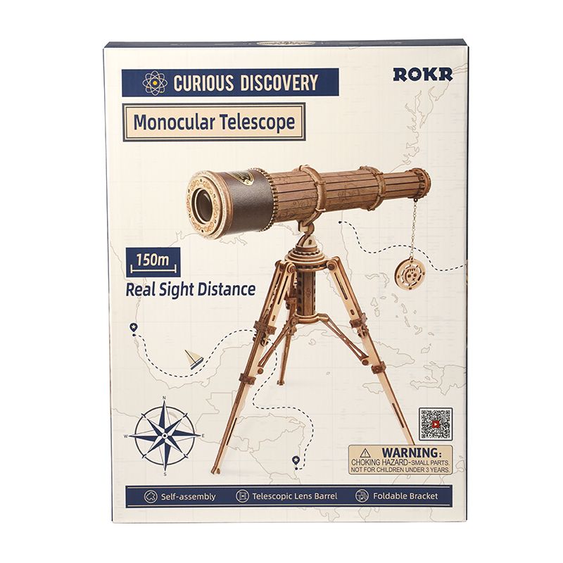 maqueta de madera 3d monocular telescope art. nr. st004