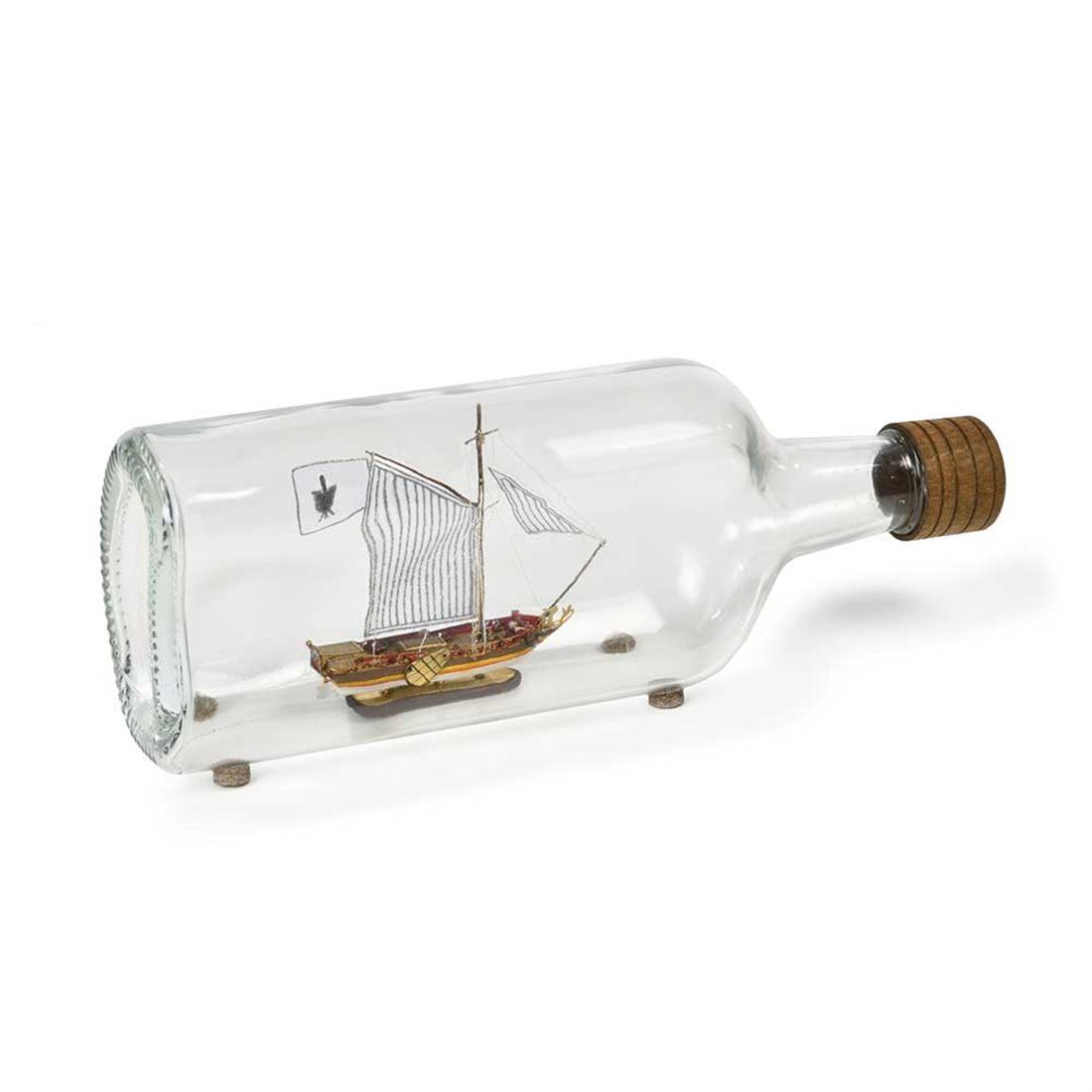 maqueta de madera barco en botella golden yatch art. nr. 1350
