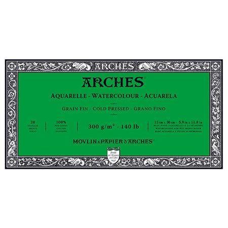 Bloc Acuarela Arches® Grano Fino 15×30 cm Art.-Nr. A1795057