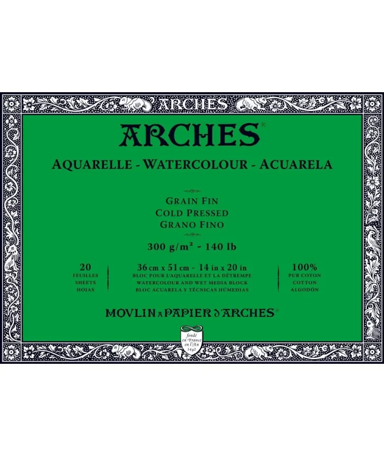 Bloc Acuarela Arches® Grano Fino 36×51 cm Art.-Nr. A1795063