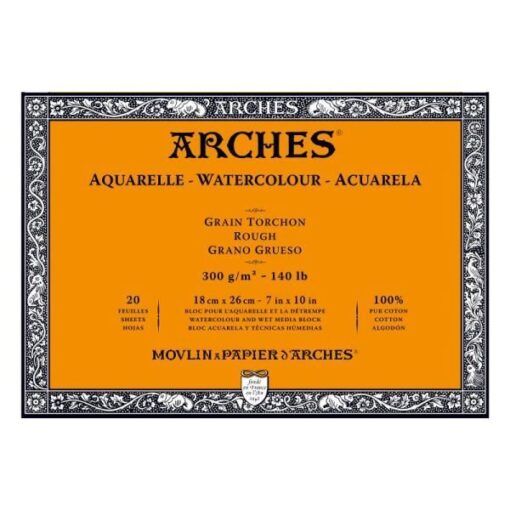 Bloc Acuarela Arches® Grano Grueso 18×26 cm Art.-Nr. A1795083