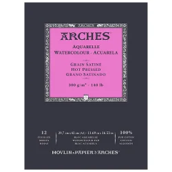 bloc acuarela arches® grano satinado 29,7x42 cm a3 art. nr. a1795099