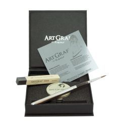 kit artgraf acuarela grafito + soft stick + pincel art. nr. v2002