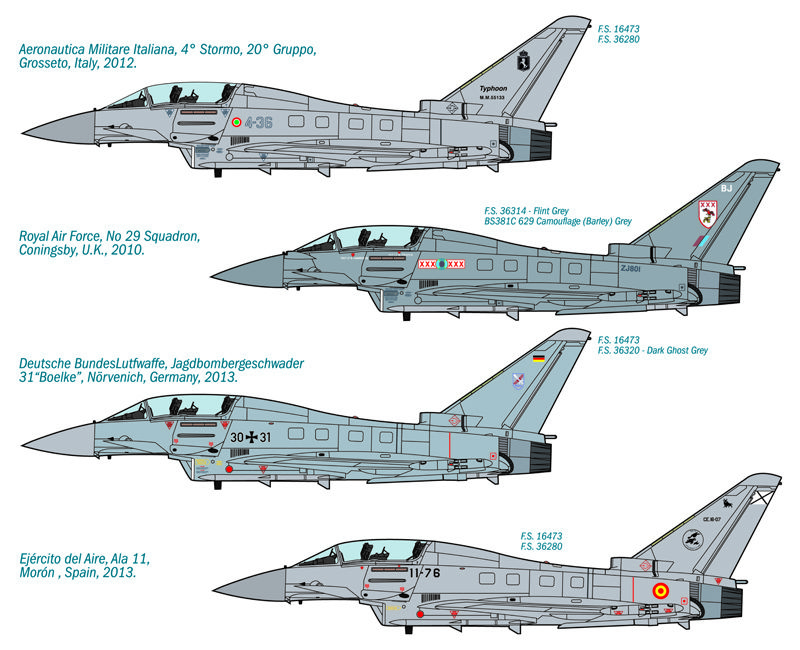 1:72 ef 2000 typhoon iib art. nr. 1340
