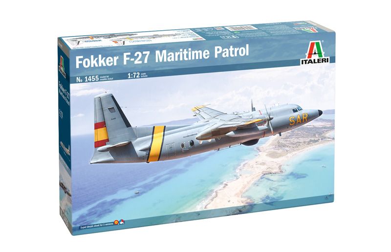 1:72 fokker f 27 maritime patrol art. nr. 1455