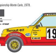 1:24 renault r5 alpine rally art. nr. 3652