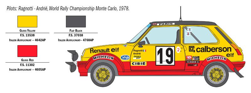 1:24 renault r5 alpine rally art. nr. 3652