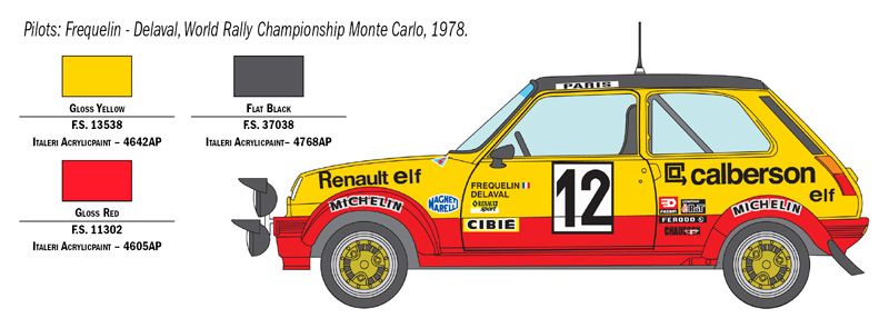 1:24 renault r5 alpine rally art. nr. 3652