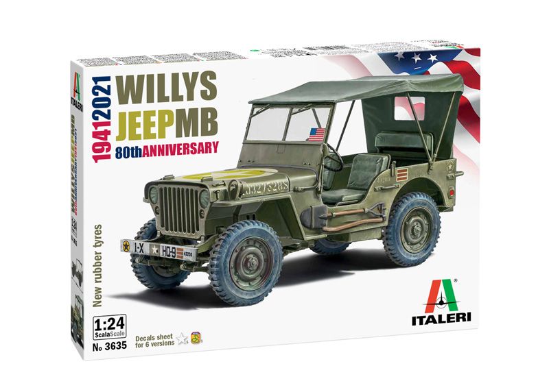 1:24 willys jeep mb 80th anniversary 1941 2021 art. nr. 3635