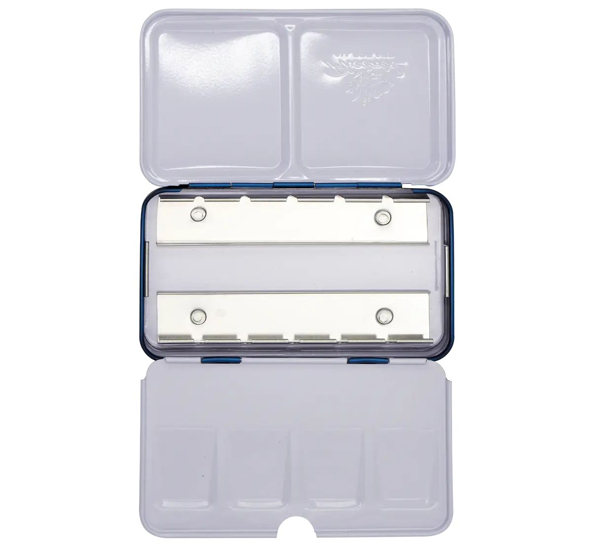 caja de metal vacía para 12 ½ godets art. nr. 0206050301