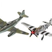 1:72 combat set messerschmitt me262 & p 51b mustang art. nr. 03711