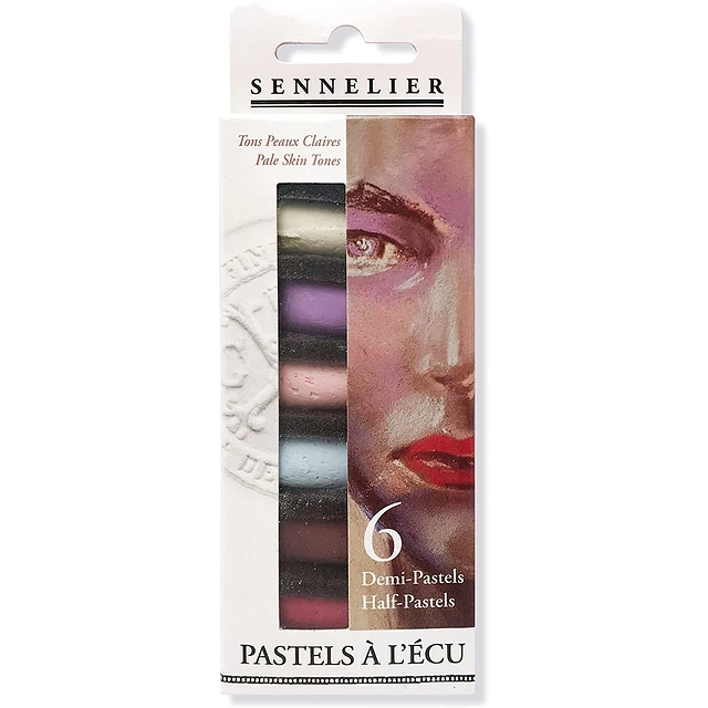 set sennelier 6 ½ pasteles a l´ecu tonos de piel pálidos art. nr. n132288.06