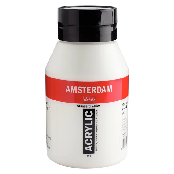 Acrílico Amsterdam Standard Series 1000ml – 105 Blanco de Titanio Art.-Nr. 17711052