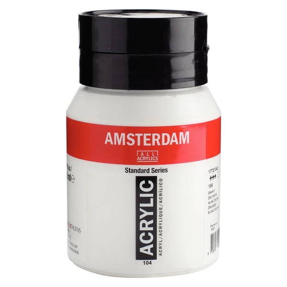 acrílico amsterdam standard series 500ml 104 blanco de zinc art. nr. 17721042