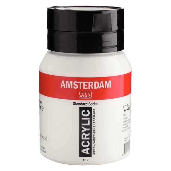 Acrílico Amsterdam Standard Series 500ml – 105 Blanco Titanio Art.-Nr. 17721052