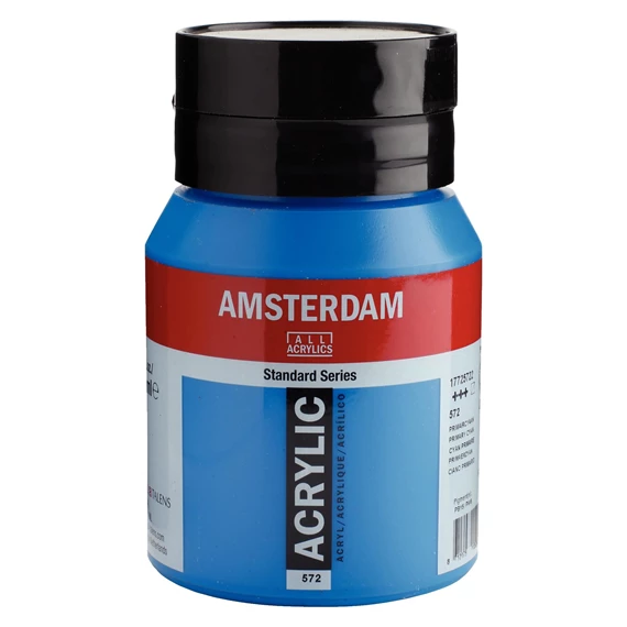 Acrílico Amsterdam Standard Series 500ml – 572 Cyan Primario Art.-Nr. 17725722