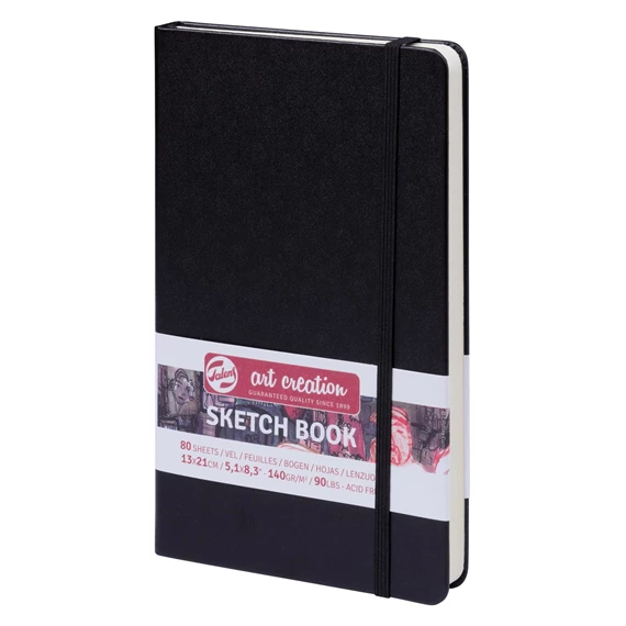 Cuaderno Bocetos Negro 13 x 21 cm 140 g 80 Hojas Art.-Nr. 9314002M