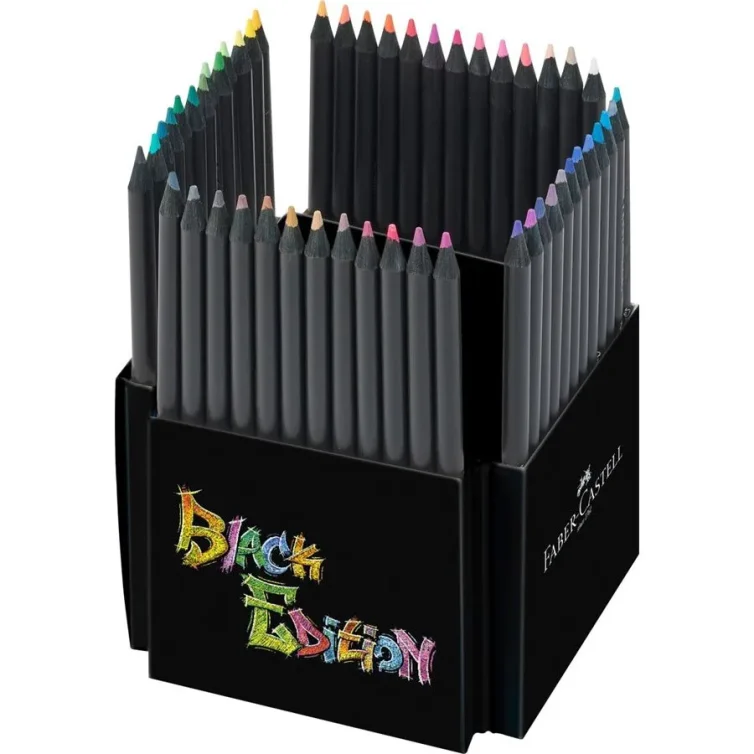 Caja Cartón Lápices Black Edition 50 colores Faber-Castell Art.-Nr. 116450
