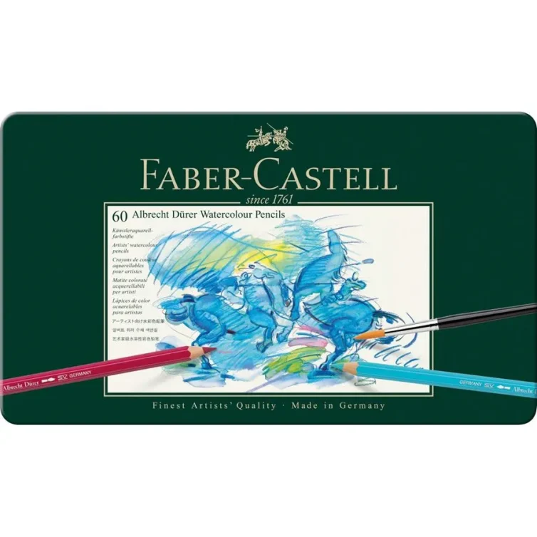 Caja Lápices Acuarelables Albrecht Dürer 60 colores Faber-Castell Art.-Nr. 117560