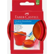 vaso plegable para el agua clic&go rojo art. nr. 181517